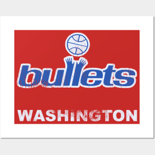 Bullets Defunct Basketball Design Posters and Art